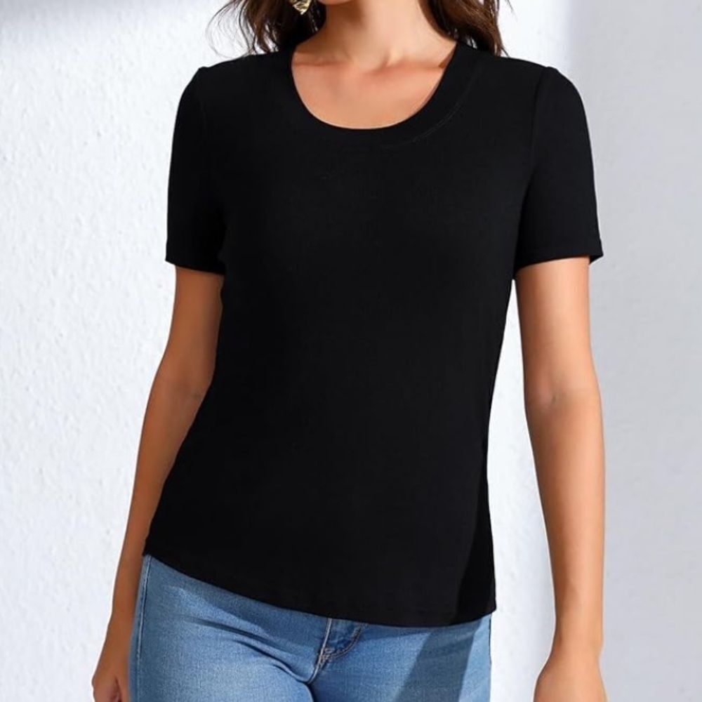 Time And Tru Classic Black Women's Top Size L (12-14)